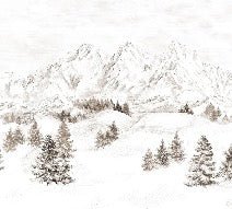 Papel pintado Montaña de los Alpes