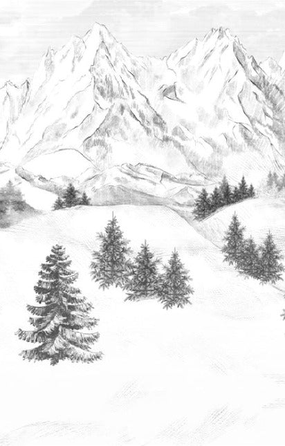 Papel pintado de la montaña de Chamonix