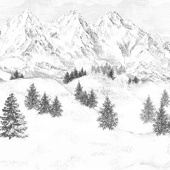 Papel pintado de la montaña de Chamonix