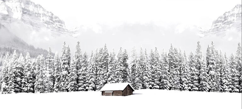 Papel pintado Chalet panorámico de montaña