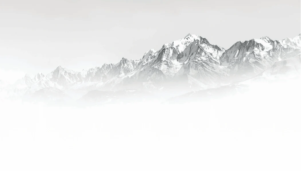 Papier peint Mont Blanc Dans La Brume - H250cm x L440cm - Matière Vinyle, XXL, tendance