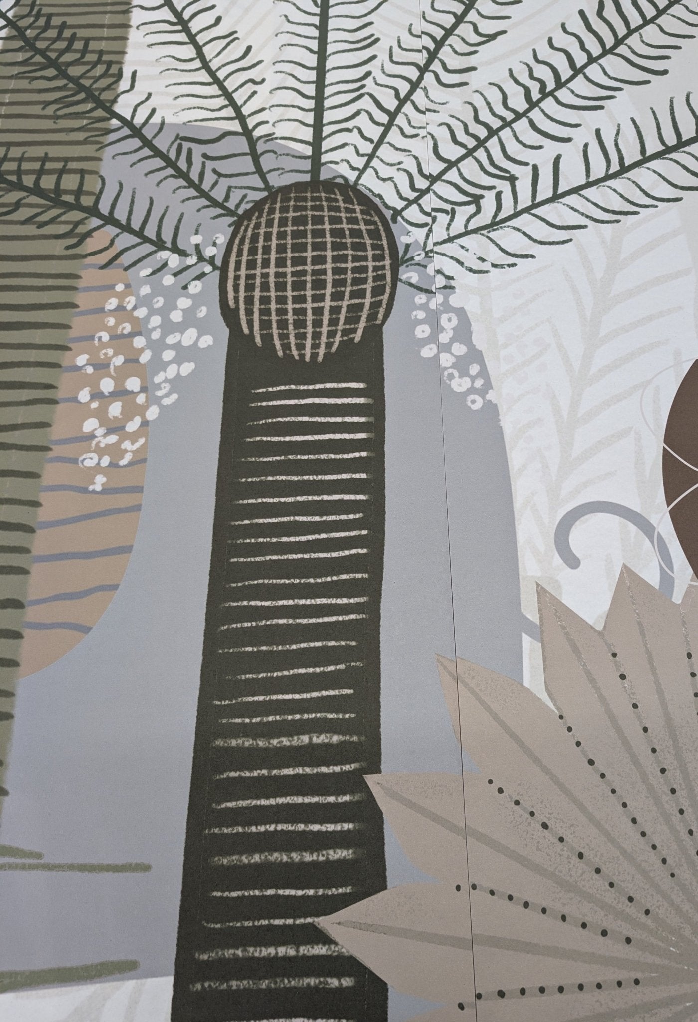Papel Pintado Mapamundi Francés Infantil Gris - H260cm x L322cm - Material Preencolado