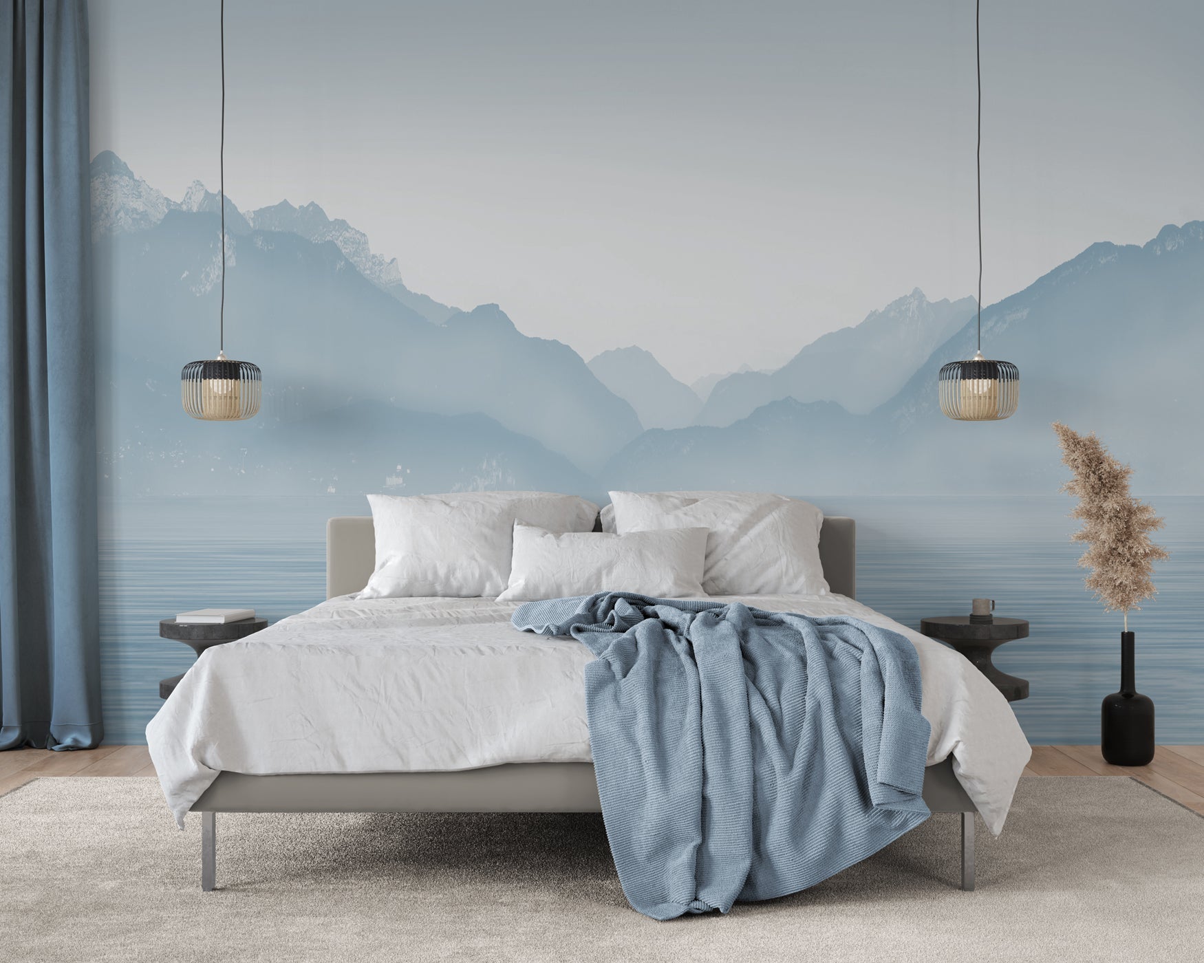 Papier peint Annecy et son lac paisible - Muralconcept