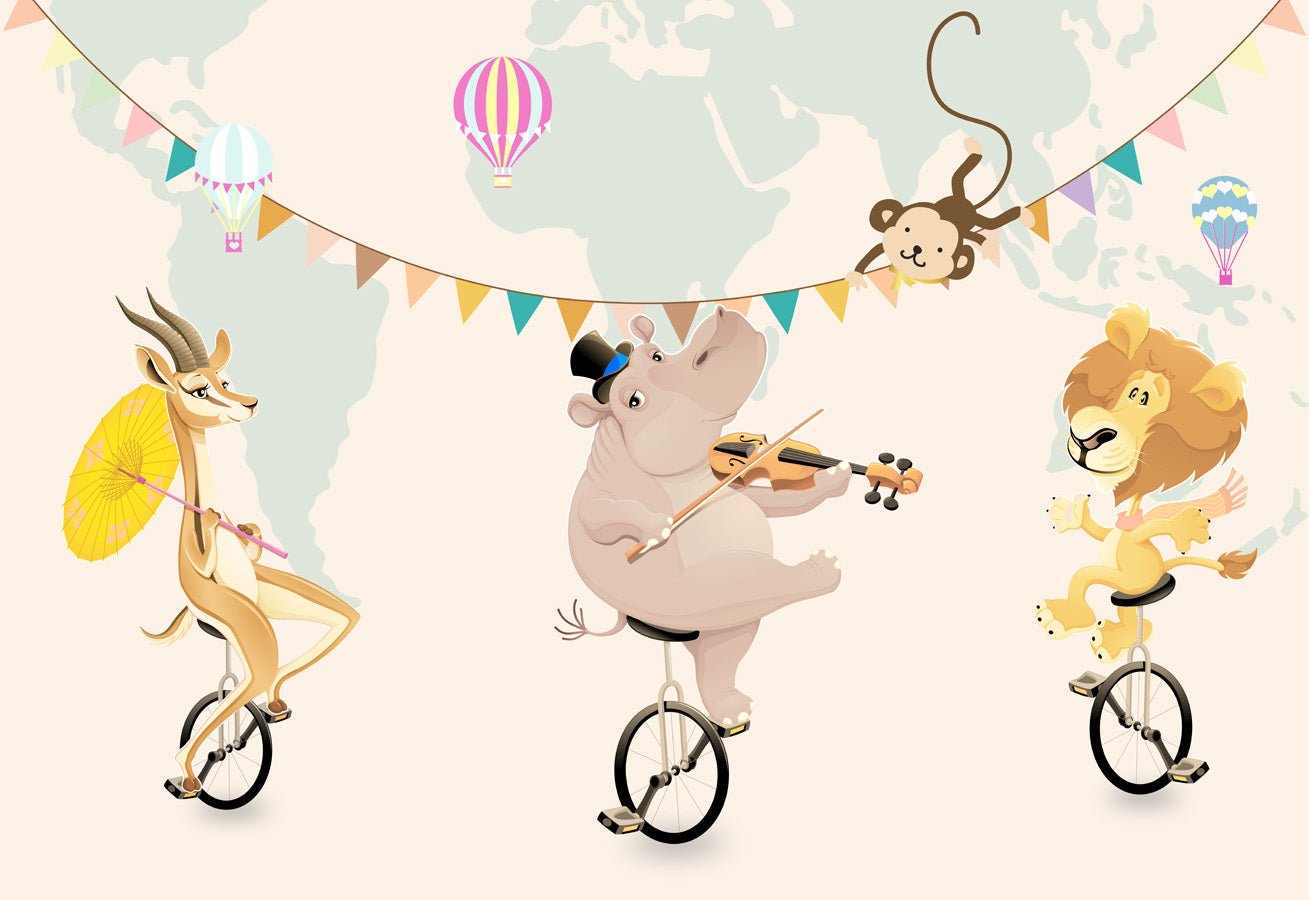 Papier peint panoramique Cirque en fête, mural concept, tendance