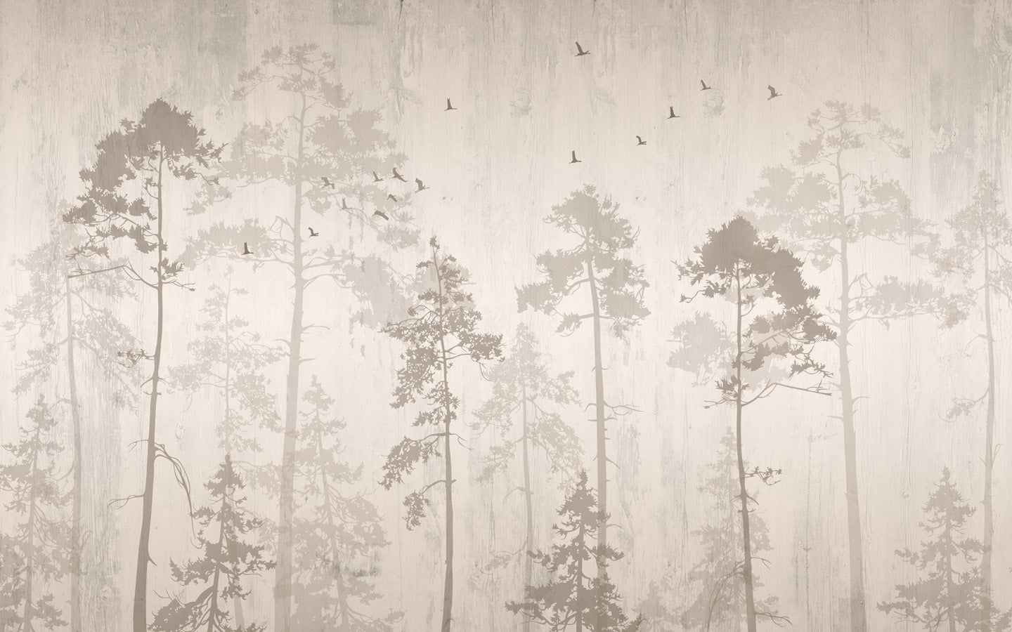 Papier peint toilette Forêt automnale, mural concept, tendance