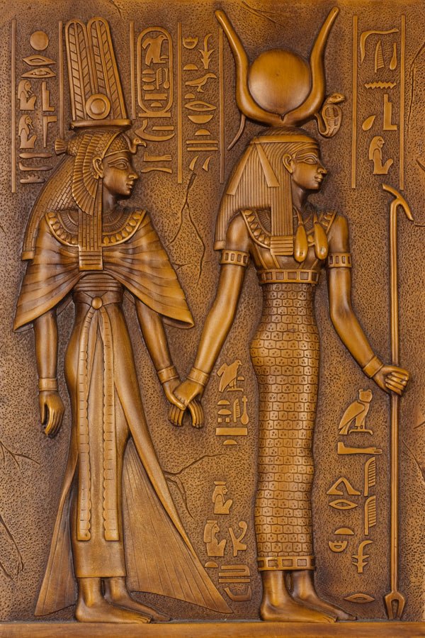 Papier peint Nerfititi et Akhenathon, mural concept, tendance