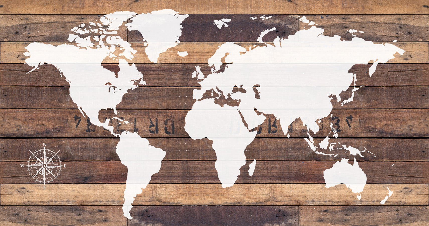 Papier peint WorldMap Vintage, mural concept, tendance