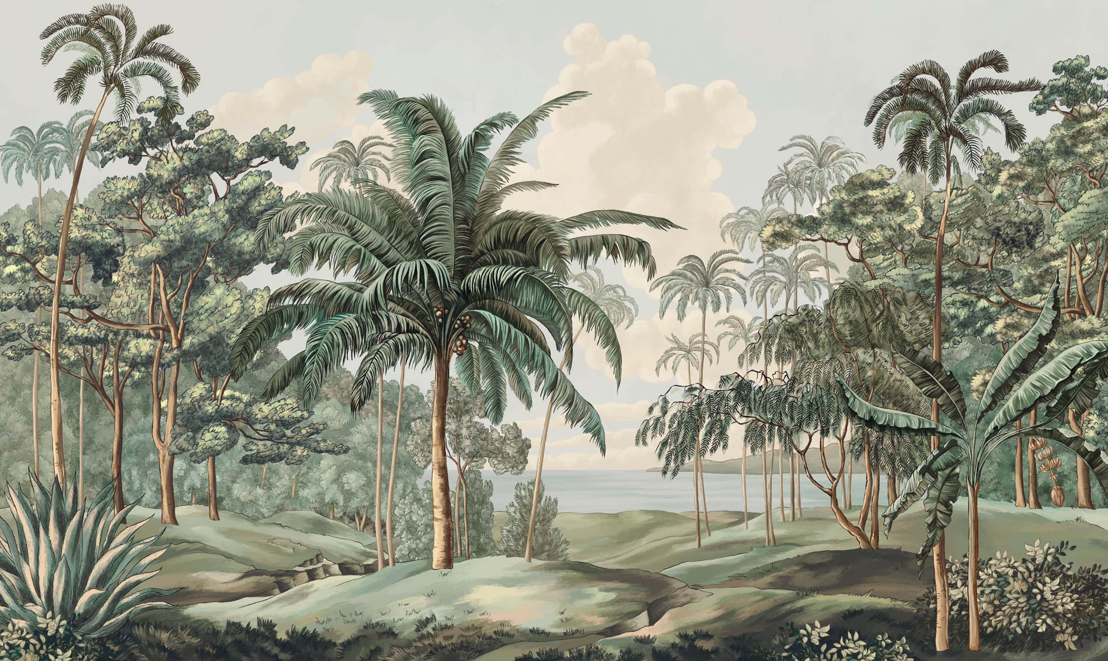 Papier peint paysage Célèbes, XXL, tendance