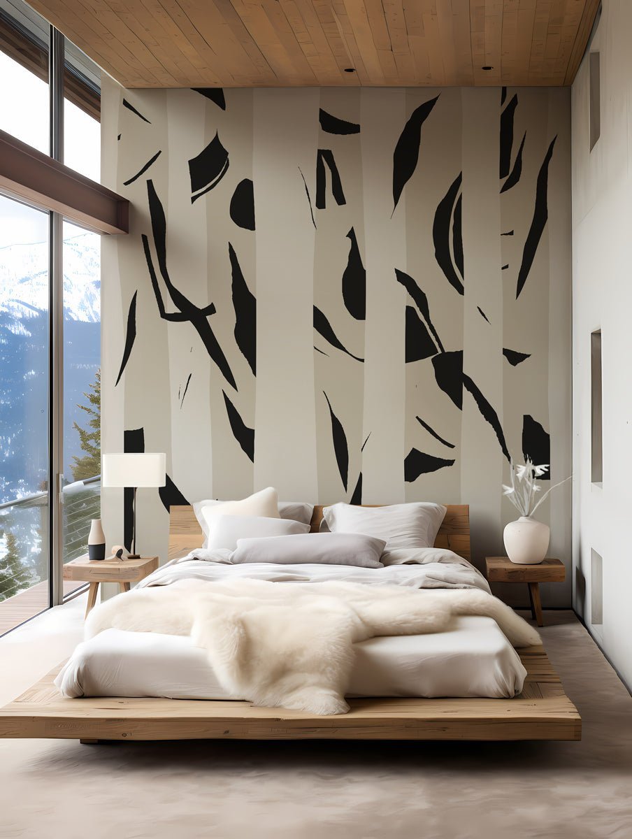 Papier peint rayure bichrome, XXL, tendance