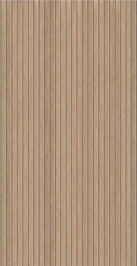 VP Papel pintado listones de madera efecto roble fondo beige A104cm x A204cm