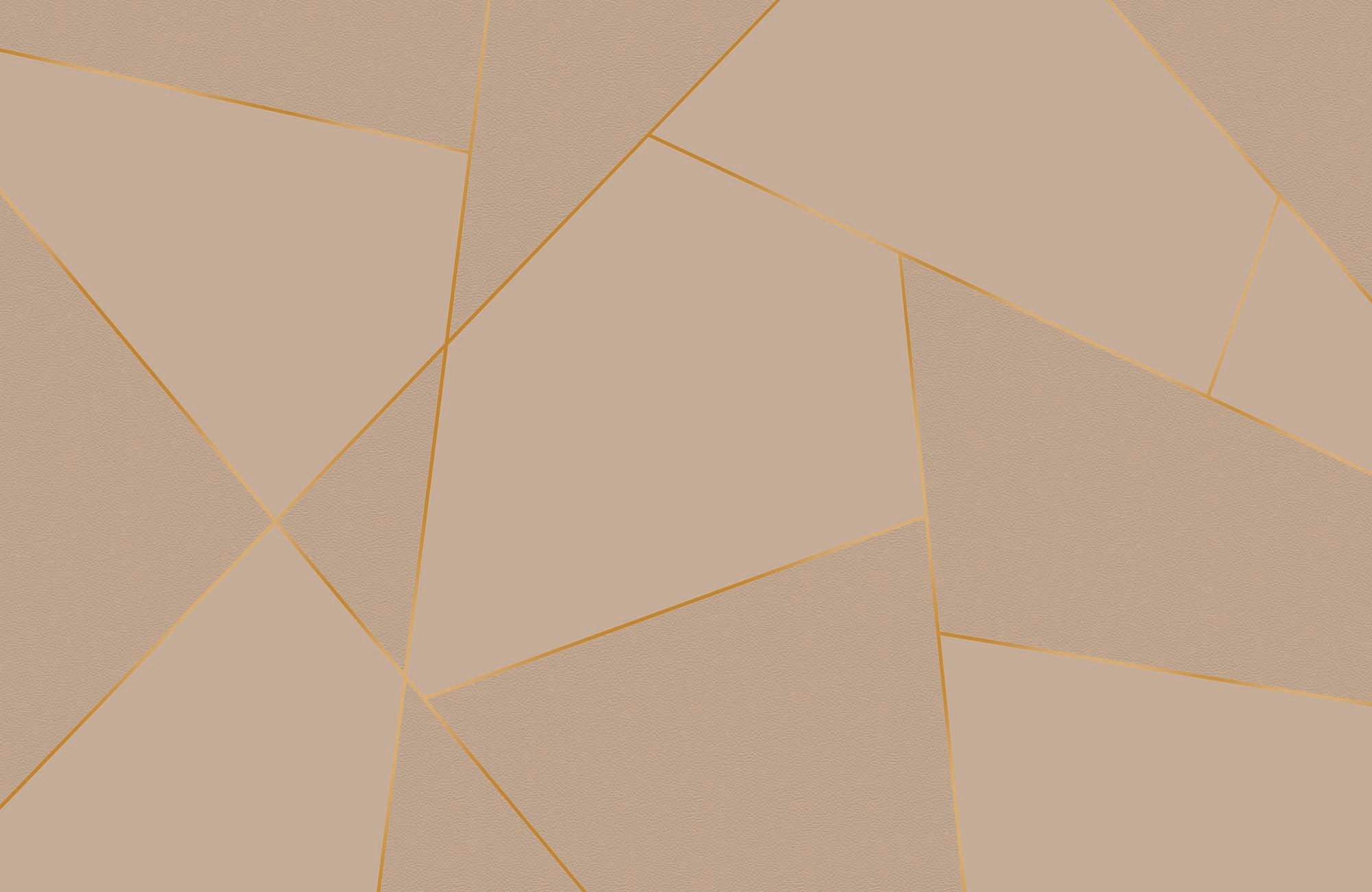 Papier peint panoramique Zig Zag beige, XXL, tendance