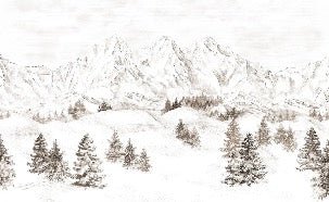 Papel pintado Montaña de los Alpes