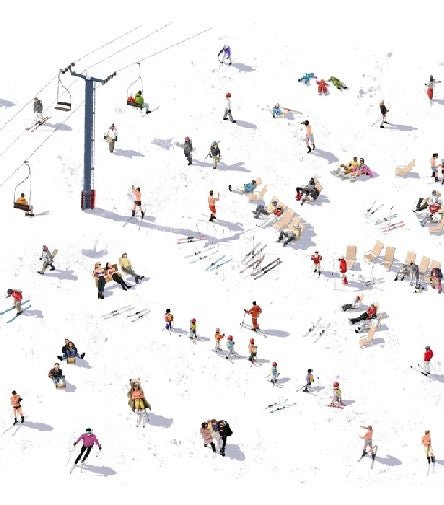 Papel pintado panorámico après ski