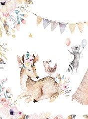 Papier peint panoramique chambre enfant craquant animaux