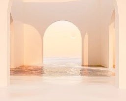 Papel pintado arco panorámico puesta de sol