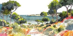 Papel pintado panorámico de verano