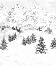 Papel pintado de la montaña de Chamonix