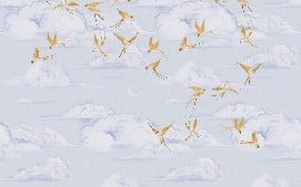 Papel pintado Poetic cloud gold bird