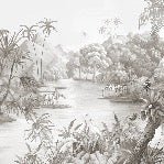 Pintoresco fondo de pantalla panorámico de la selva