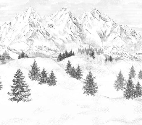 Papel pintado de la montaña de Chamonix