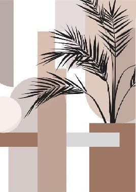 Papier peint panoramique géométrique terracotta, XXL, tendance