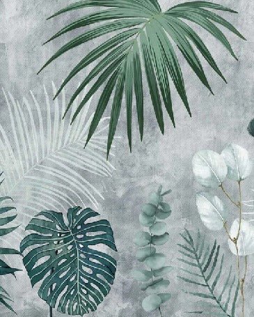 Papier peint Biophilic Jungle Monochrome, XXL, tendance