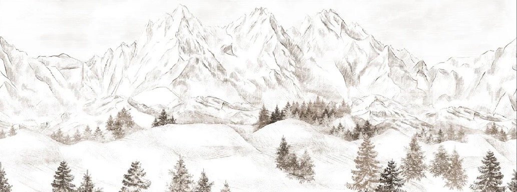 Papel pintado Montaña de los Alpes