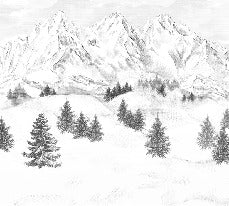Papel pintado de la montaña de Chamonix