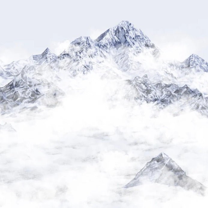 Papel pintado azul del Everest