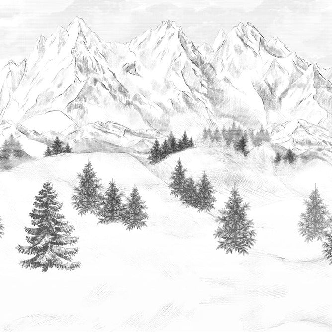 Papel pintado de la montaña de Chamonix