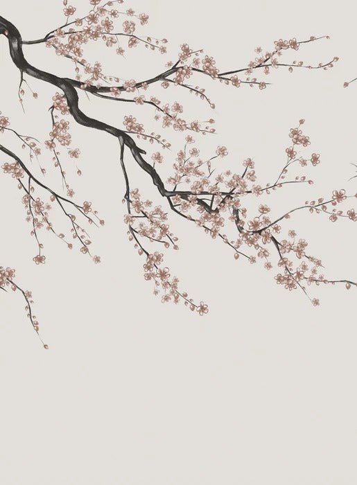 Papier peint panoramique Sakura beige