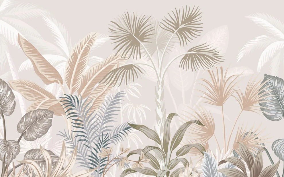Papel pintado Panorámica de la jungla de terracota