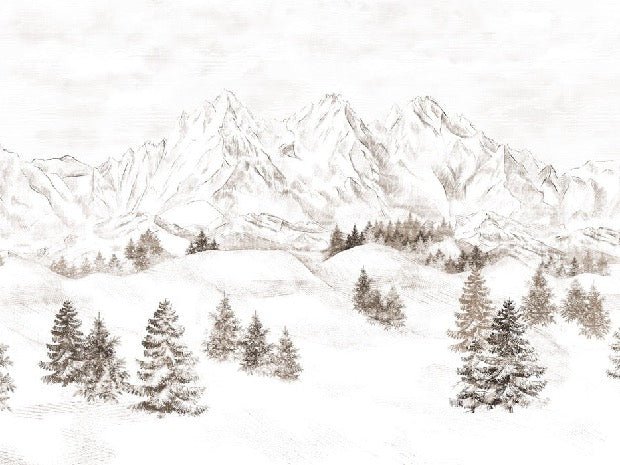 Papel pintado Montaña de los Alpes