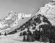 Papel pintado Chalet alpino panorámico