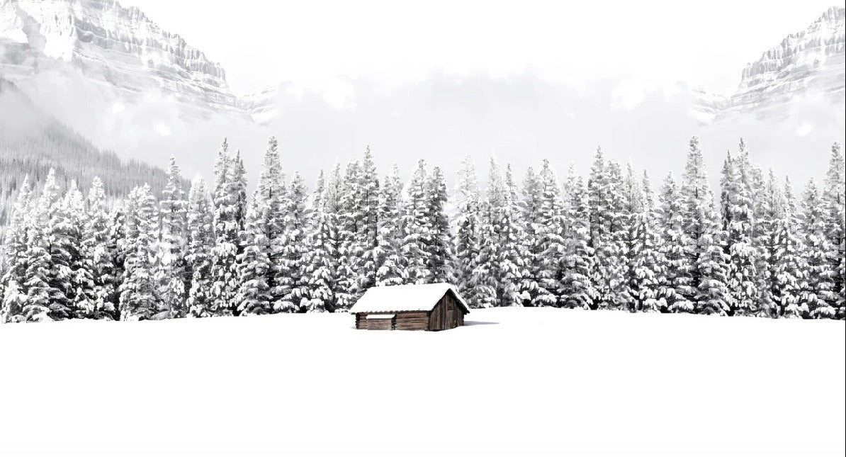Papel pintado Chalet panorámico de montaña