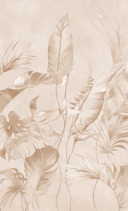 Elegante papel pintado selva polvorienta