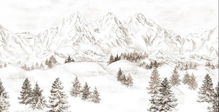 Papel pintado Montaña de los Alpes