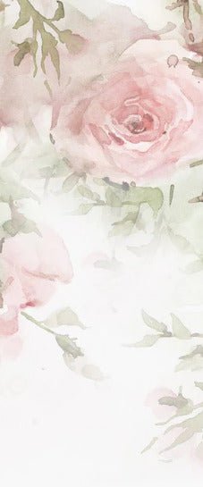 Papier peint Rose Aquarelle