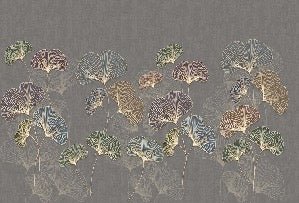 Papel pintado panorámico ginkgo asia de moda