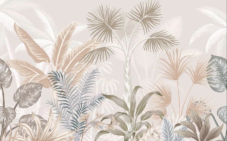 Papel pintado Panorámica de la jungla de terracota