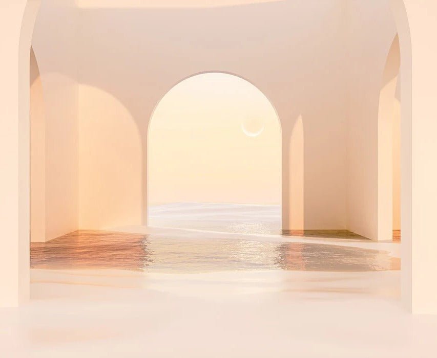 Papel pintado arco panorámico puesta de sol