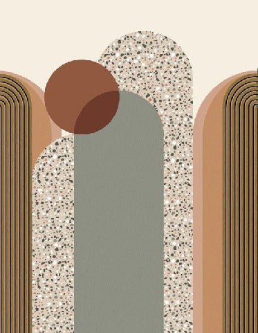 Papier peint Art déco graphique tendance, XXL, tendance