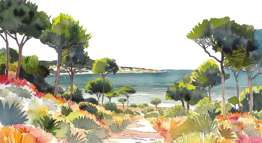 Papel pintado panorámico veraniego