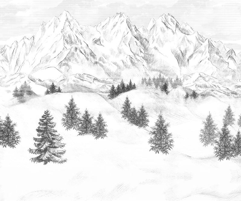 Papel pintado de la montaña de Chamonix
