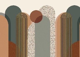 Papier peint Art déco graphique tendance, XXL, tendance