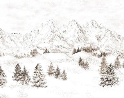 Papel pintado Montaña de los Alpes
