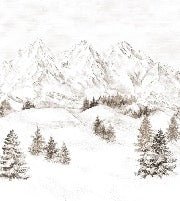 Papier peint montagne massif des Alpes, XXL, tendance