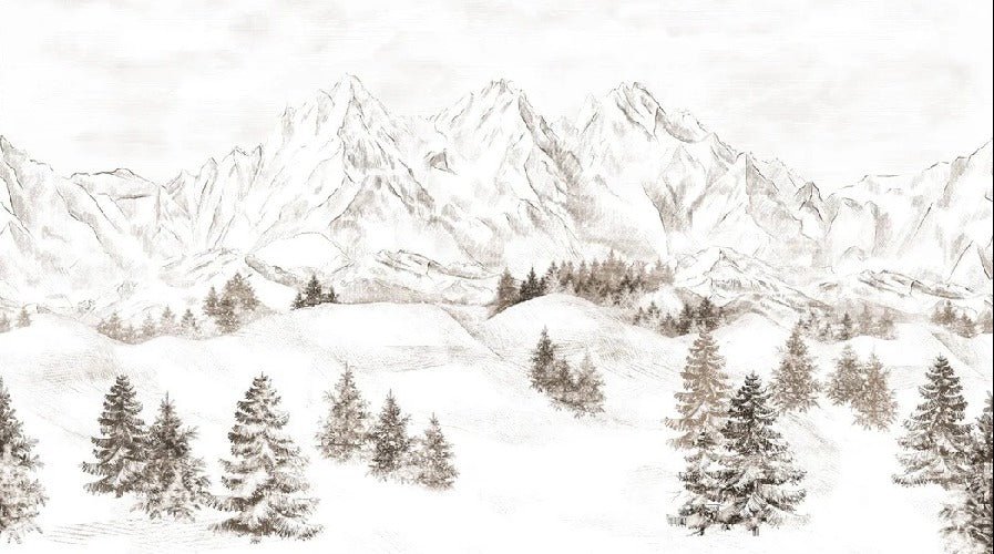 Papel pintado Montaña de los Alpes
