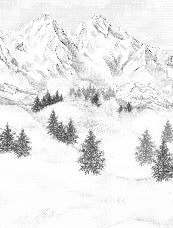 Papel pintado de la montaña de Chamonix