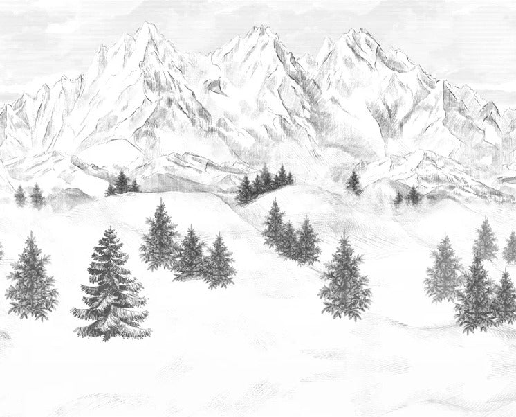 Papier peint Aiguilles d'Arves, XXL, tendance